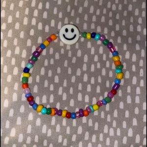 smiley face anklet